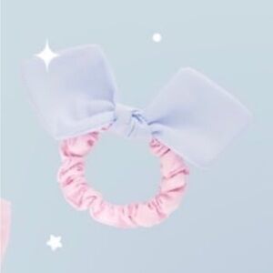 Stoney clover scrunchie hair tie coloblock blue pink new pastel ballerina